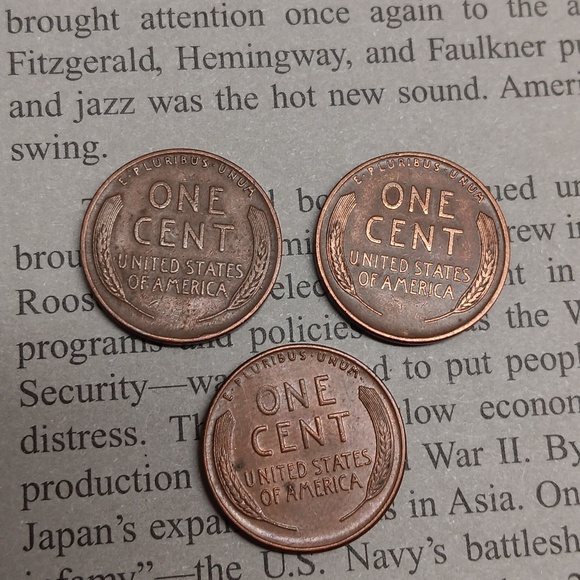 Wheat penny bundle 1939 no mint mark, D & S - Picture 5 of 6